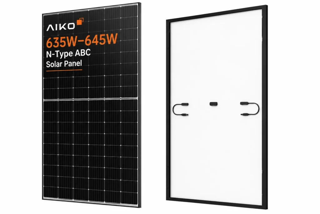 AIKO 635W–645W N-Type ABC solar panel