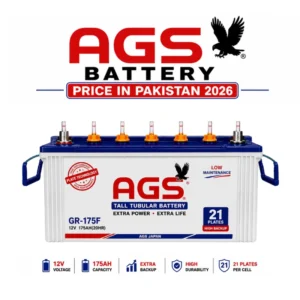AGS Battery Price in Pakistan 2026, AGS 175Ah tubular battery, solar battery Pakistan, AGS battery latest price, UPS battery