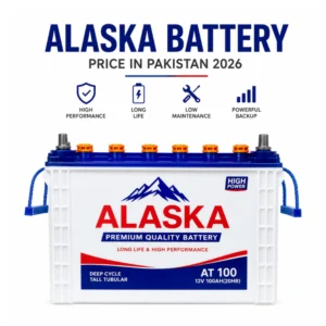 Alaska Battery Price in Pakistan 2026, Alaska AT 100 tubular battery, 12V 100Ah solar battery, deep cycle battery Pakistan, latest Alaska battery price