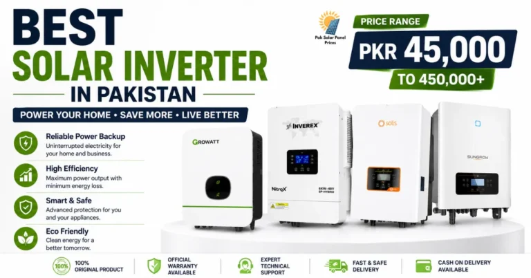 Best solar inverter in Pakistan with latest prices, top brands, hybrid and on-grid inverter buying guide.