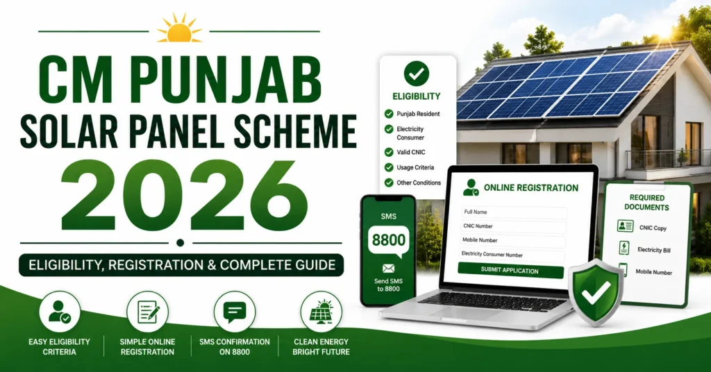 CM Punjab Solar Panel Scheme 2026 eligibility registration and complete guide