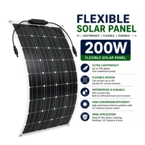 Flexible Solar Panel Price in Pakistan 2026 | 200W Portable Solar Panel Flexible Solar Panel Price in Pakistan 2026 – 200W lightweight waterproof portable solar panel for RVs, boats, camping, and rooftops.