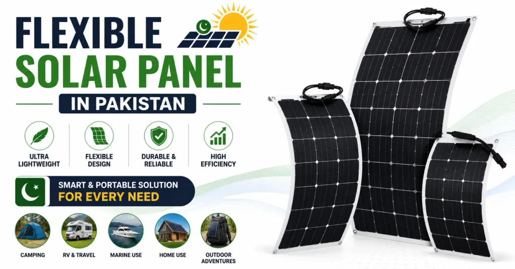 Flexible solar panels in Pakistan for camping home RV and marine applications