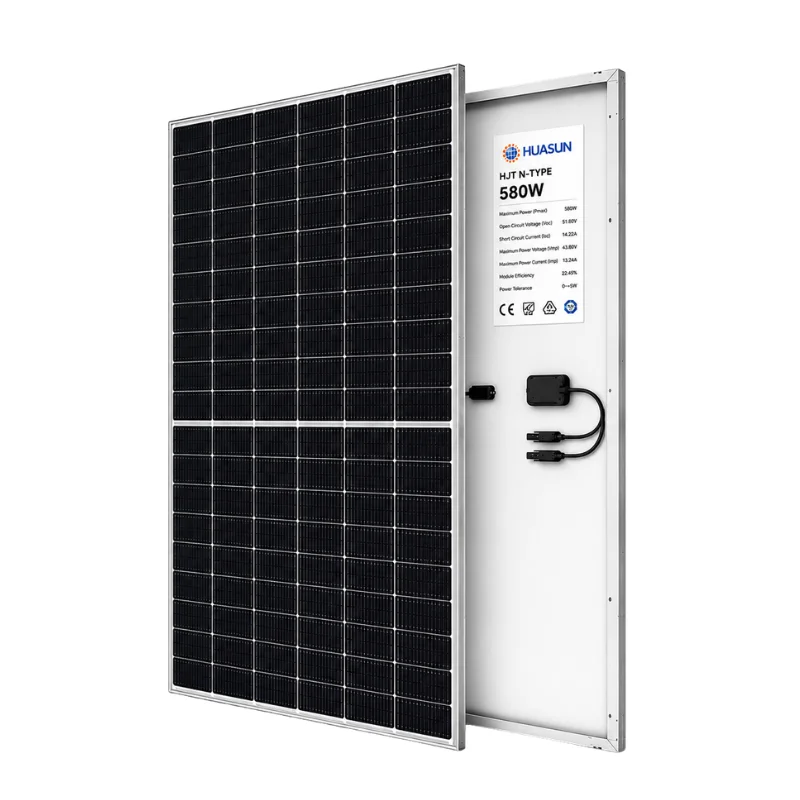 Huasun HJT N-Type 580W solar panel