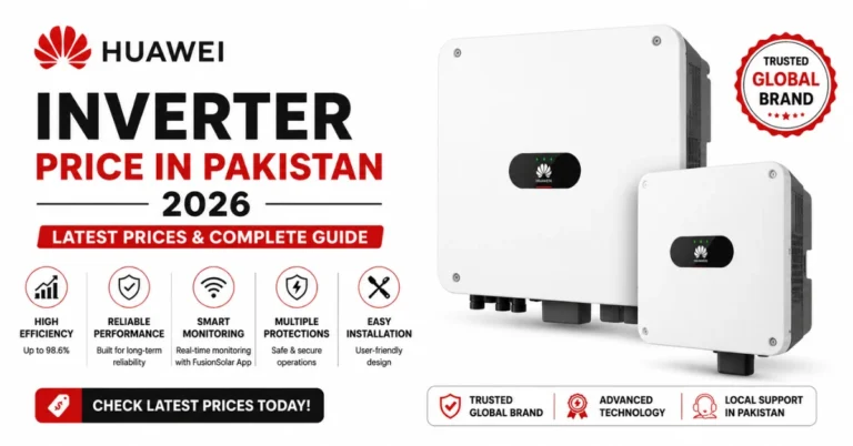 Huawei solar inverter price in Pakistan 2026 featuring latest hybrid inverter models and updated market prices