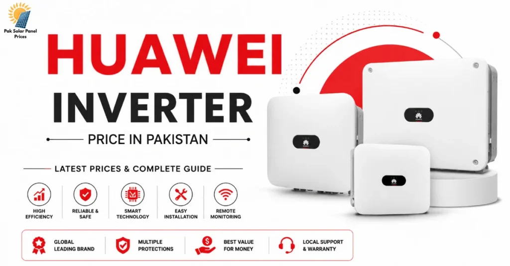 Huawei hybrid solar inverter price in Pakistan 2026 with latest models, specifications, and installation guide