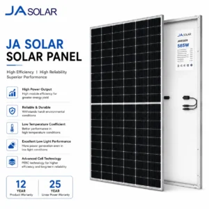 JA Solar Panel for high efficiency solar installations