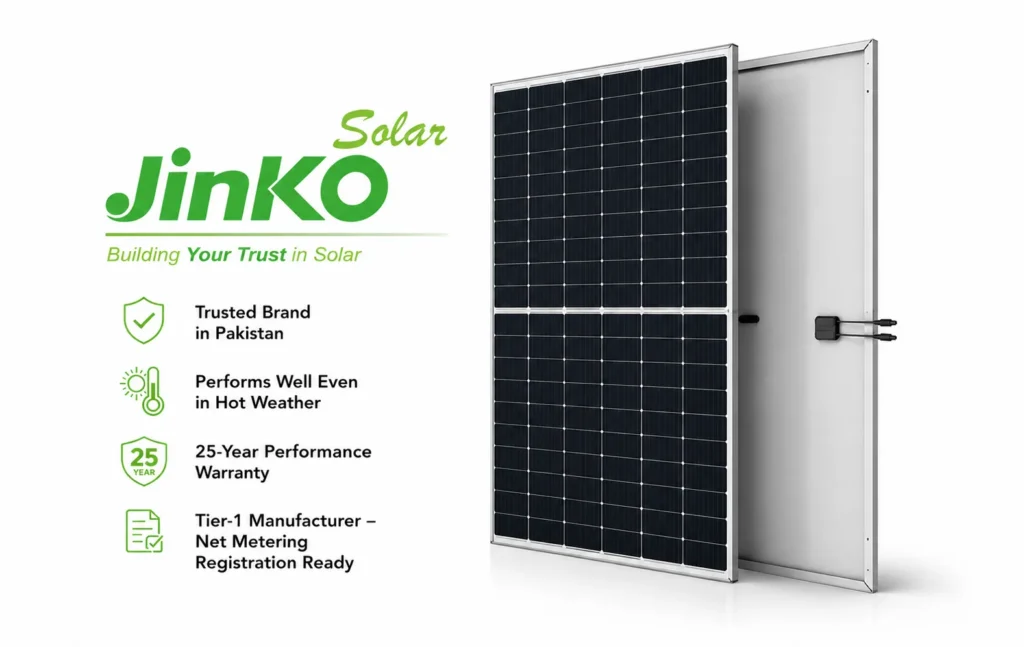Jinko Solar Panel Price in Pakistan 2026 – High Efficiency Solar Panel