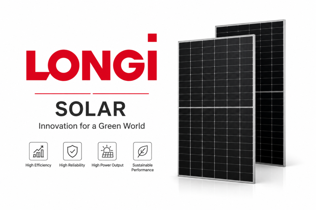 LONGi Solar high-efficiency mono solar panels with latest price and specifications in Pakistan 2026