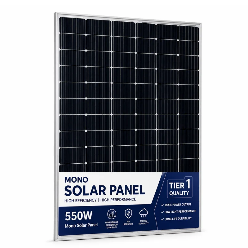 Mono Solar Panel Price in Pakistan 2026 – 550W high efficiency Tier 1 mono solar panel for residential and commercial use.