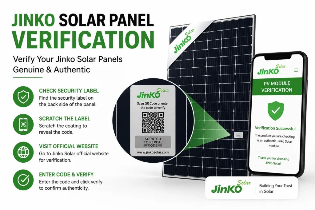 How to Verify Jinko Solar Panel Online in Pakistan Using QR Code Verification