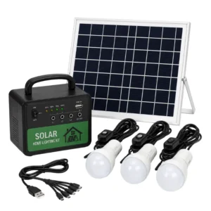 Solar Home Light Kit, Solar Lighting System for Home, Solar Power Kit with LED Bulbs, Off Grid Solar Home System, Backup Solar Light Kit