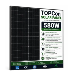 TOPCon Solar Panel Price in Pakistan 2026 | 580W N-Type Solar Panel TOPCon Solar Panel Price in Pakistan 2026 – 580W N-Type TOPCon solar panel with higher efficiency and lower degradation.
