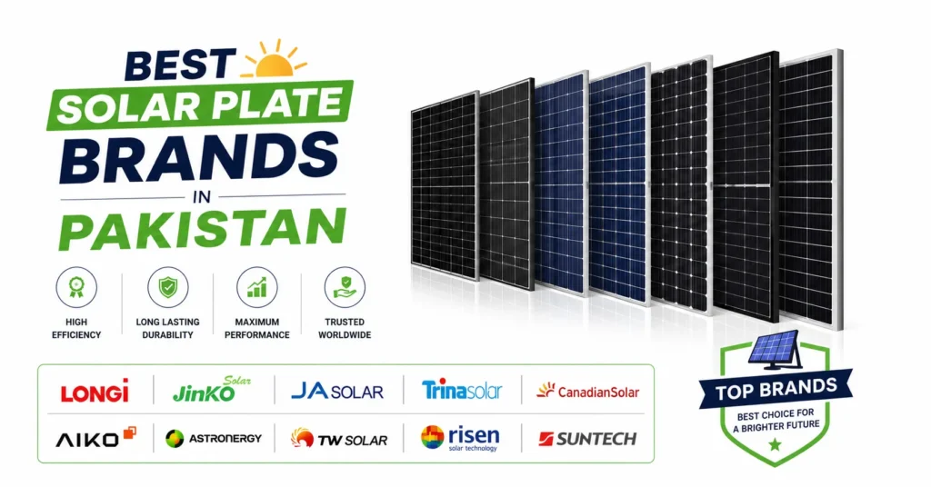 Best Solar Plate Brands in Pakistan, Top Solar Panel Brands in Pakistan