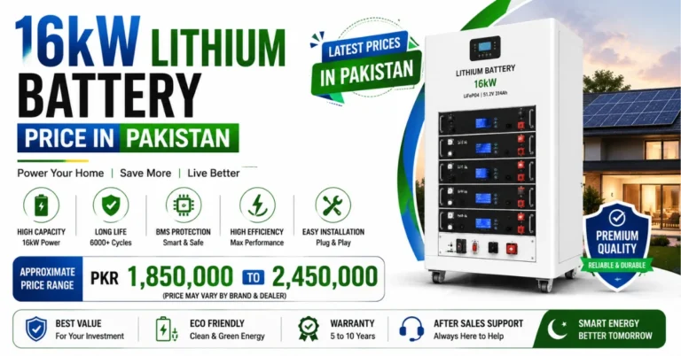 16kW lithium battery price in Pakistan, 16kW lithium battery, LiFePO4 battery Pakistan, solar battery storage, 16kW battery price, home energy storage