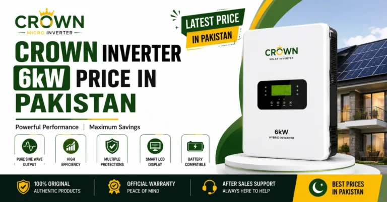 Crown inverter 6kW price in Pakistan, Crown 6kW hybrid inverter, Crown solar inverter price, 6kW solar inverter Pakistan, Crown hybrid inverter, solar inverter Pakistan