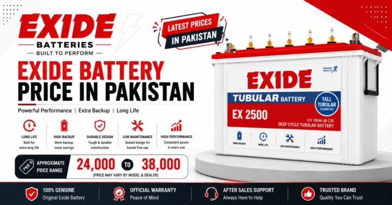 Exide battery price in Pakistan, Exide tubular battery, Exide battery for solar system, Exide battery backup, Exide battery models, Exide battery