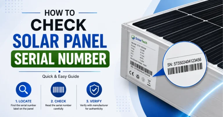 How to check solar panel serial number, solar panel serial number verification, solar panel authenticity, solar panel manufacturer verification