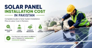 Solar panel installation cost in Pakistan, solar system installation price, labor charges and installation cost guide