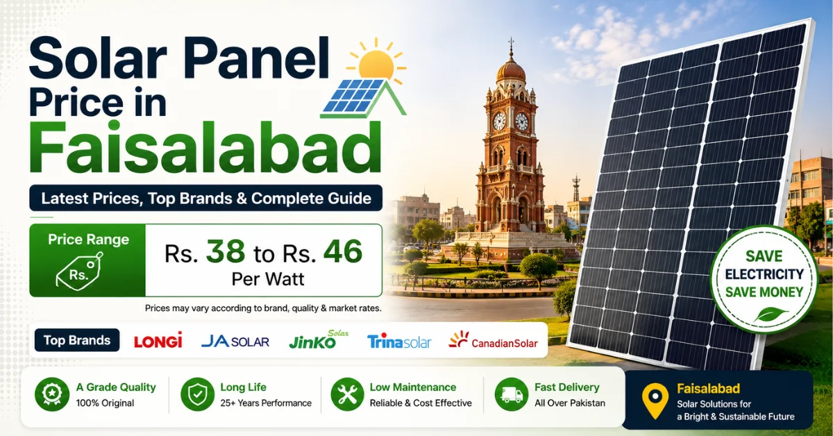 Solar panel price in Faisalabad, solar panels Faisalabad, solar panel price in Pakistan, solar panel per watt price, best solar panels, solar energy Faisalabad