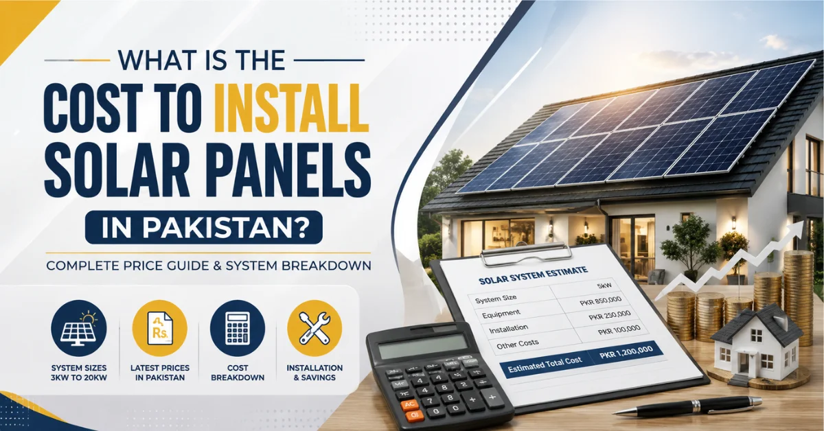 What is the cost to install solar panels in Pakistan, Solar panel installation price, solar system cost, solar installation cost, and Install Solar Panels cost