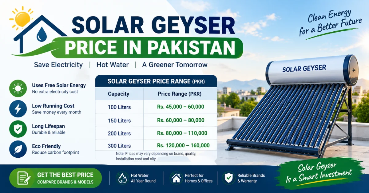 Solar geyser price in Pakistan, solar water heater price, solar geyser, solar water heating system