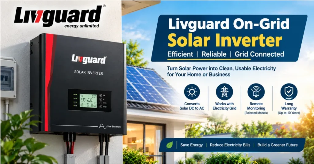 Livguard on-grid solar inverter for home solar systems in Pakistan